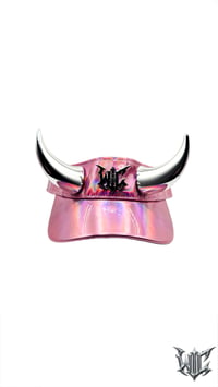 Image 3 of Copy of PVC Horn Visor - Pink