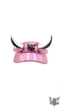 Image 6 of Copy of PVC Horn Visor - Pink
