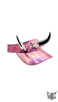 Image 7 of Copy of PVC Horn Visor - Pink