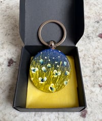 Image 5 of 'Midnight Blue' Hand-painted Keyring Pendant
