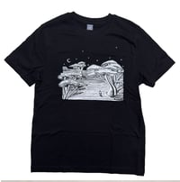 Giant Mushroom Forest T-Shirt - Black