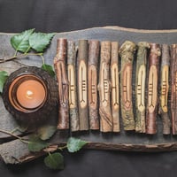 Image 2 of Tree Breath Staves - Lunar Celtic Tree Calendar (TC001-10)