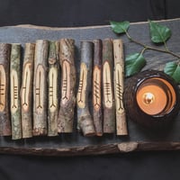 Image 1 of Tree Breath Staves - Lunar Celtic Tree Calendar (TC001-11)