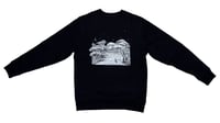 Giant Mushroom Forest Sweatshirt - Black