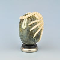 Image 3 of Alien Facehugger 3D glass sculpture with stand #1