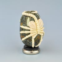 Image 2 of Alien Facehugger 3D glass sculpture with stand #3