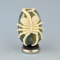 Image 1 of Alien Facehugger 3D glass sculpture with stand #4