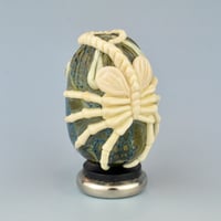 Image 2 of Alien Facehugger 3D glass sculpture with stand #4