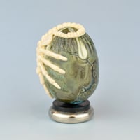 Image 6 of Alien Facehugger 3D glass sculpture with stand #5