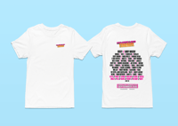 Image 1 of RR Tenerife - Unisex Line Up T-Shirt in White or Black