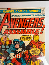 Image 3 of Framed Vintage The Avengers #151 (1976) Marvel Comic Book | Beast Joins Key Issue