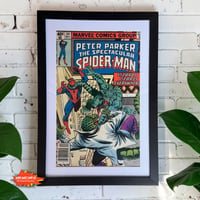 Image 1 of Framed Vintage Spectacular Spider-Man #34 (1979) Comic Book | Lizard & Iguana