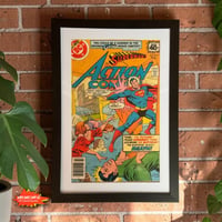 Image 1 of Framed Vintage Action Comics #492 (1979) Comic Book | Superman