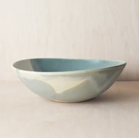 Image 2 of sage and cream altered serving bowl