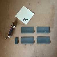 Image 3 of 75 - Pool Coping Blocks - assorted dark green blocks
