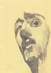 Image 2 of Cal - Sketchbook Drawing - Pencil on Lined Paper  