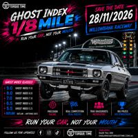 Torque Time Ghost Index 1/8 Mile Willowbank 28/11/26
