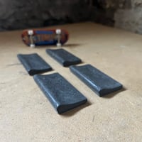 Image 1 of 79 - Pool Coping Blocks - x4 full length black blocks
