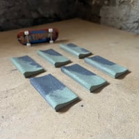 Image 1 of 83 - Pool Coping Blocks - x6 full length black and green blocks 