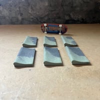 Image 2 of 83 - Pool Coping Blocks - x6 full length black and green blocks 