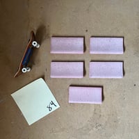 Image 3 of 84 - Pool Coping Blocks - x5 full length pink blocks 