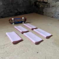 Image 1 of 84 - Pool Coping Blocks - x5 full length pink blocks 