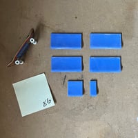 Image 3 of 86 - Pool Coping Blocks - mixed blocks in pure blue