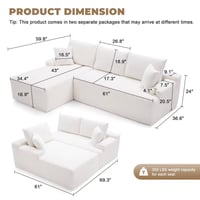 Image 3 of Modular Cozy Sofa 