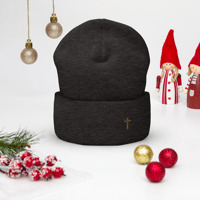 Image 14 of Cuffed Beanie (with cross)