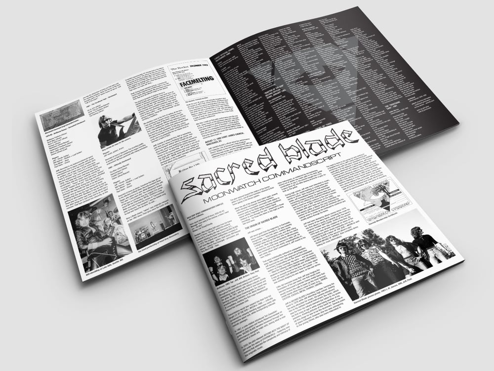 Image of SACRED BLADE - "HAMMERHEAD DEMOZ" + "BATTLEAXE ECHOEZ" (1981-85) LP + 7"