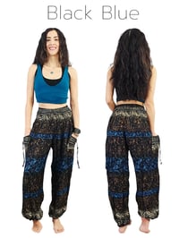Image 9 of Thai Rayon Harem Pants Boho Festival Trousers Colorful Paisley