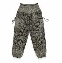Image 13 of Boho Harem Pants, Festival Yoga Trousers with Pockets - Botanical Print