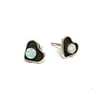 Zuni Stud Earrings (Opal Hearts)
