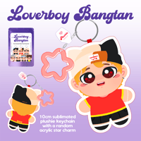 Image 2 of [ACCESSORIES] Loverboy Bangtan Plushie Keychain