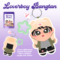 Image 3 of [ACCESSORIES] Loverboy Bangtan Plushie Keychain