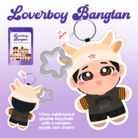 Image 4 of [ACCESSORIES] Loverboy Bangtan Plushie Keychain