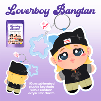 Image 7 of [ACCESSORIES] Loverboy Bangtan Plushie Keychain