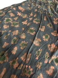 Image 8 of Tie-Dye Boho Flow Pants – Wide Leg Rayon Pants – Festival Yoga Trousers – Grey  & Green - 23