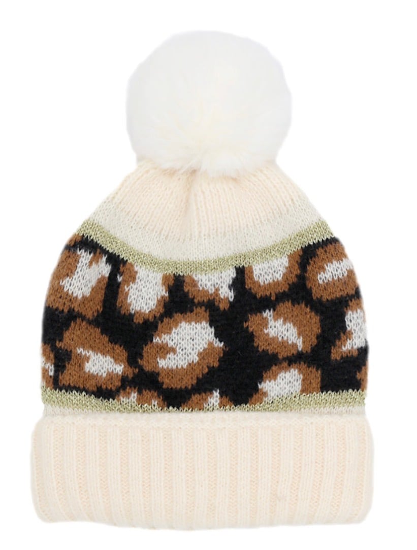 Image of LEOPARD BEANIE HAT