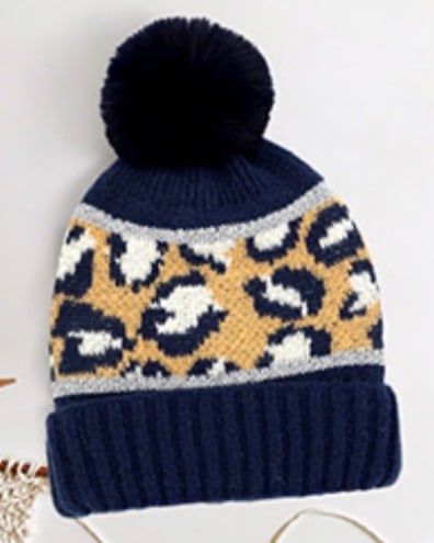 Image of LEOPARD BEANIE HAT