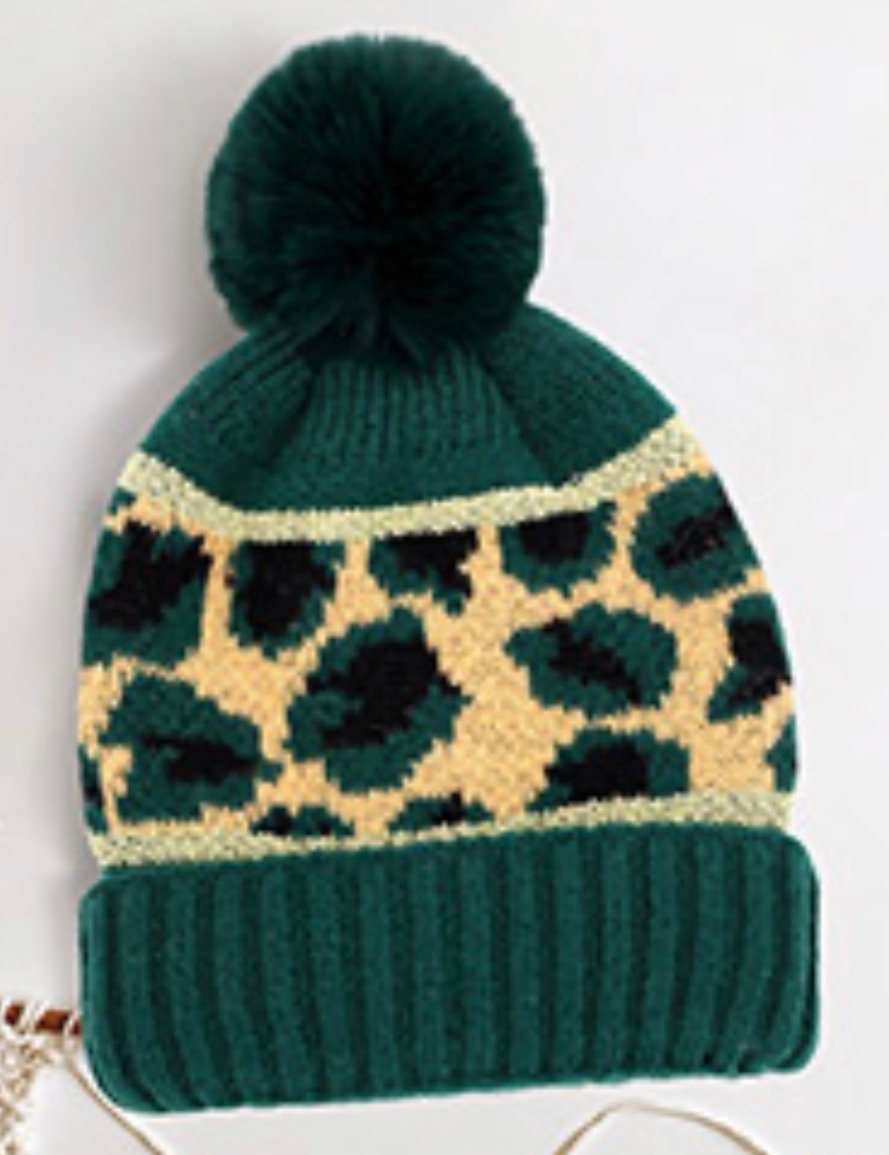 Image of LEOPARD BEANIE HAT