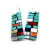 Santo Domingo Earrings (Turquoise Stacks)
