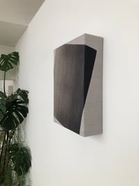 Image 1 of stitched silk composition (black) 3d