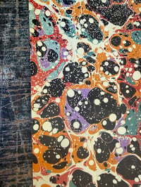 Image 6 of One-of-a-kind hand marbled paper  - 'Space Rocks'