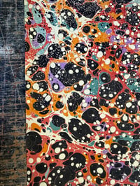 Image 1 of One-of-a-kind hand marbled paper  - 'Space Rocks'