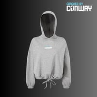 Image 1 of COACHED BY CONWAY WOMENS OVERSIZED CROPPED HOODIE