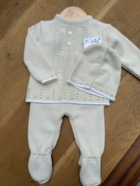 Beige knitted 3pc set
