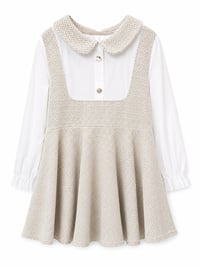 Cream tweed dress