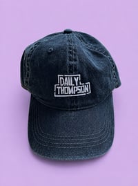 Image 1 of Cap (embroidered) washed black