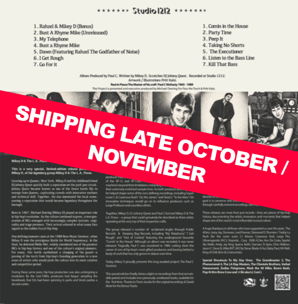 Image of Mikey D & the L.A Posse / Paul C Sessions Limited Edition Viynl.